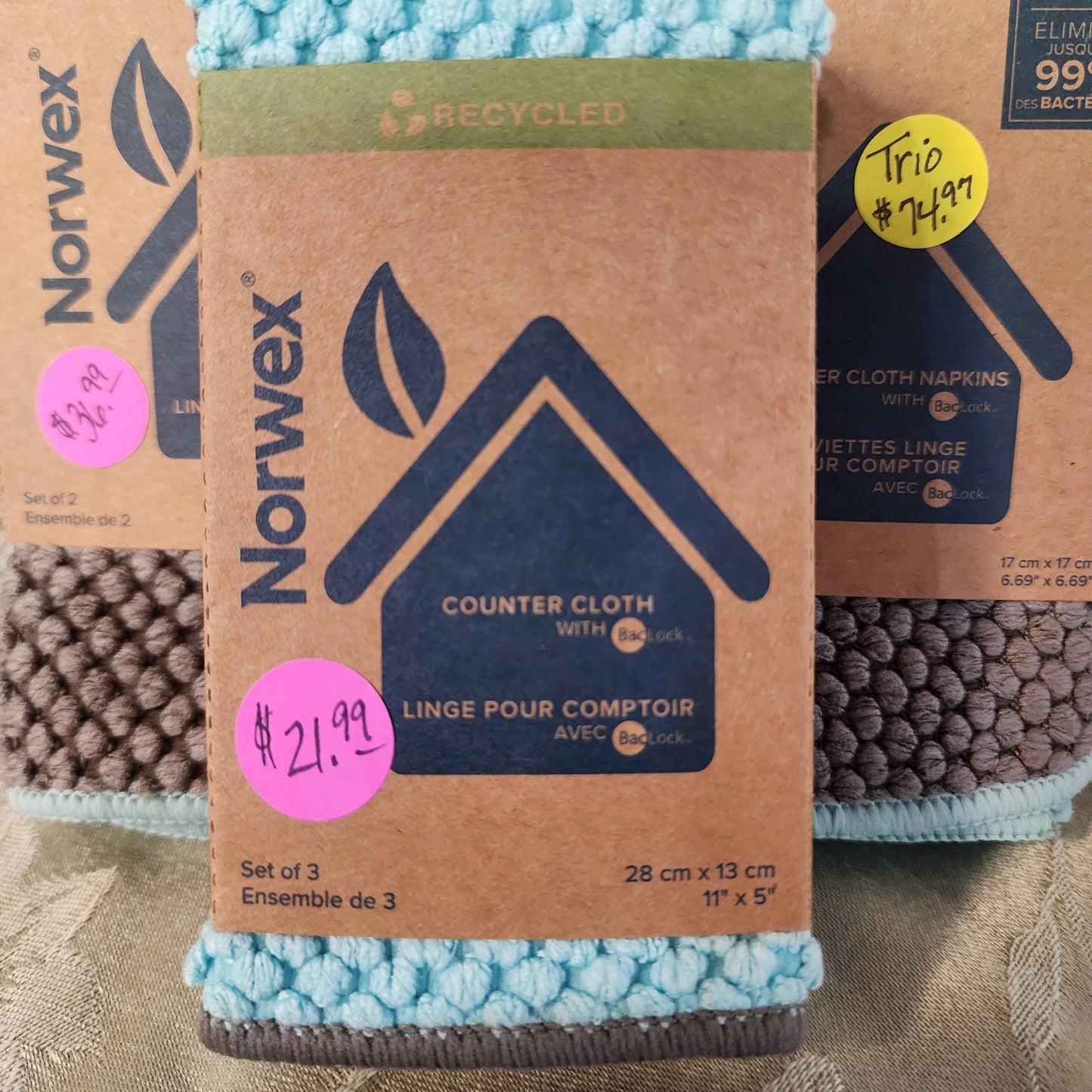 TRIO SET - COUNTER CLOTHS AND NAPKINS by Norwex