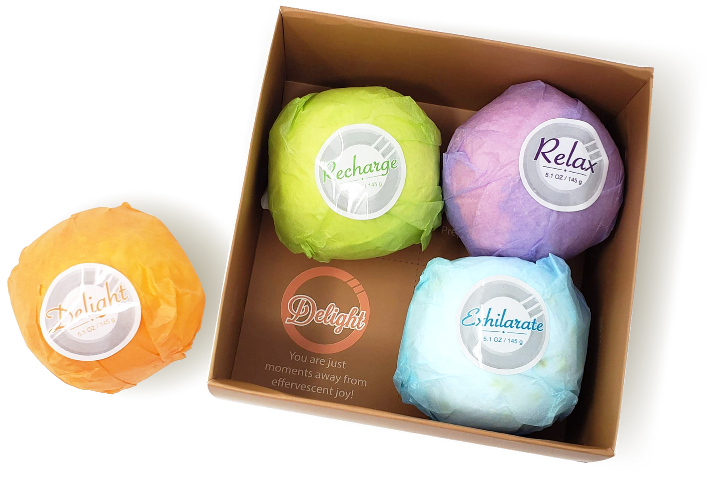 Bath Bomb 4-Pack Box Set